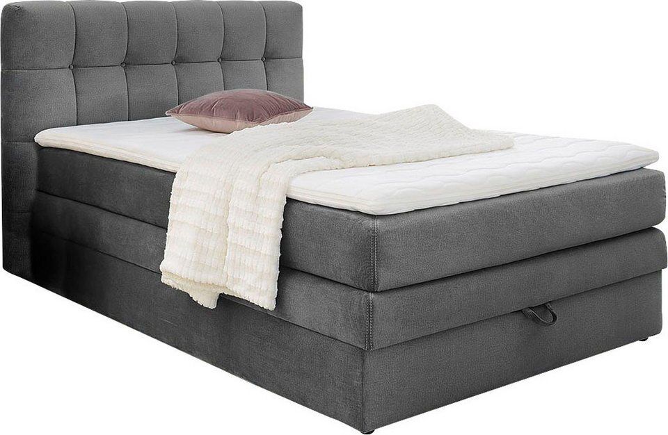 Jockenhöfer Gruppe Boxspringbett Amy, mit Bettkasten und Kaltschaum-Topper, erhä