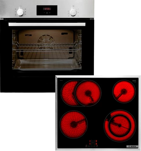 BOSCH Backofen-Set HBD231VR61, mit Teleskopauszug nachrüstbar, ecoClean Direct