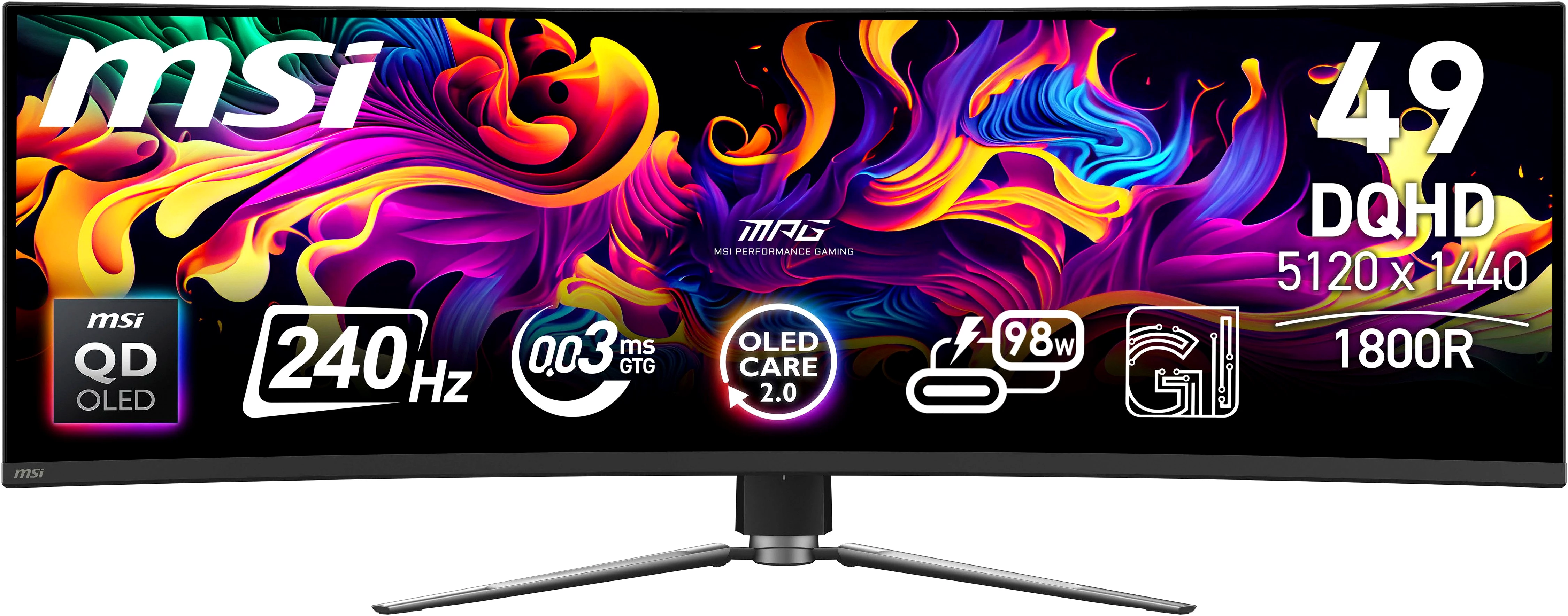 MSI MPG 491CQPX QD-OLED Curved-Gaming-Monitor