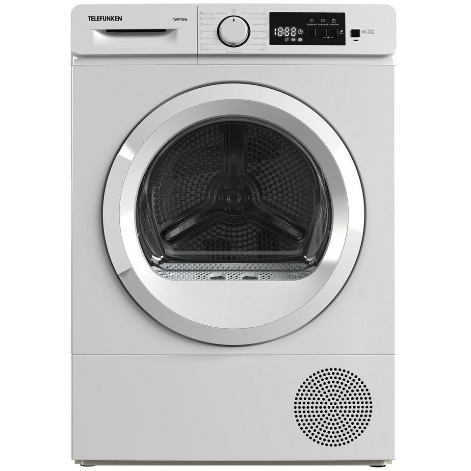 Telefunken Wärmepumpentrockner TWP7EW, 7kg Trockner mit Knitterschutz, Wäschetro