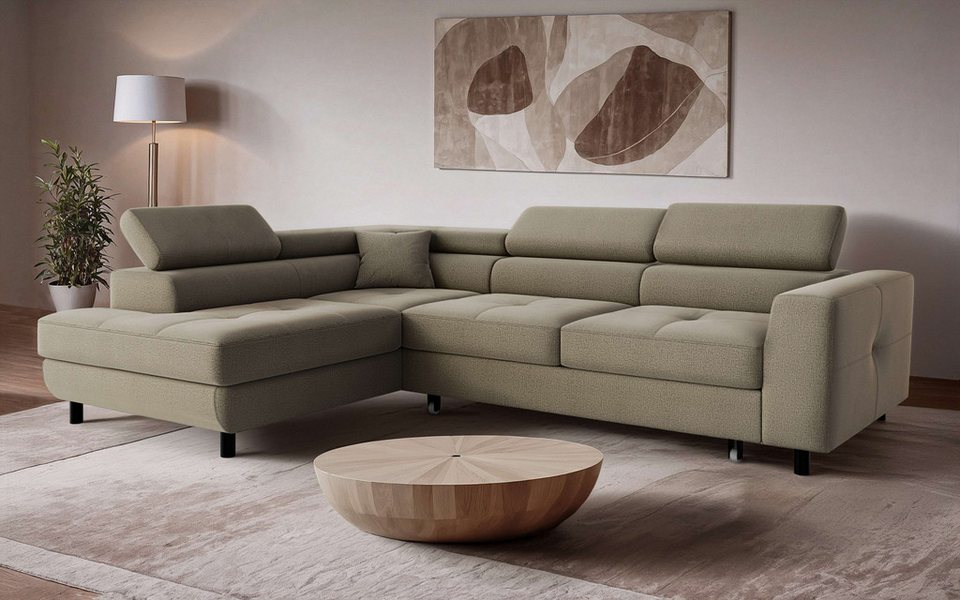 OTTO home Ecksofa AADEN Schlafsofa 254 cm - OTTO. Verlässliche Qualität., mit Be
