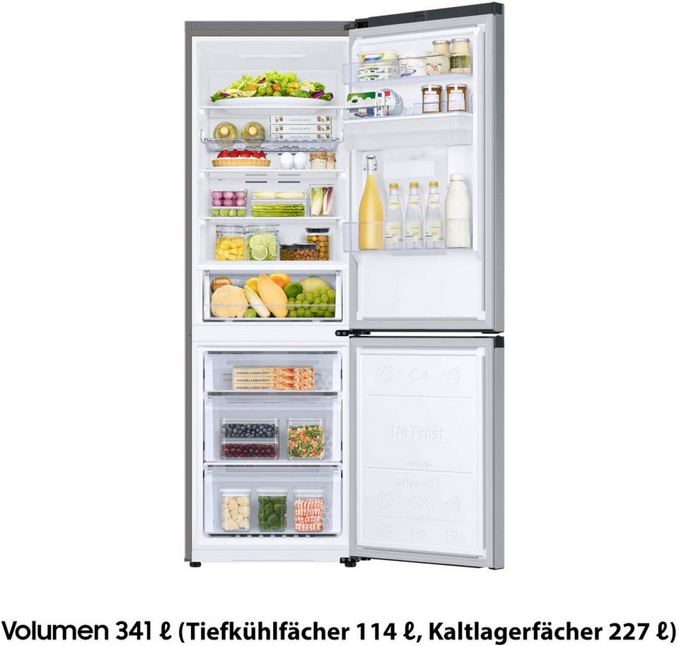 Samsung Kühl-/Gefrierkombination RL34C652CSA, 185,3 cm hoch, 59,5 cm breit, No F