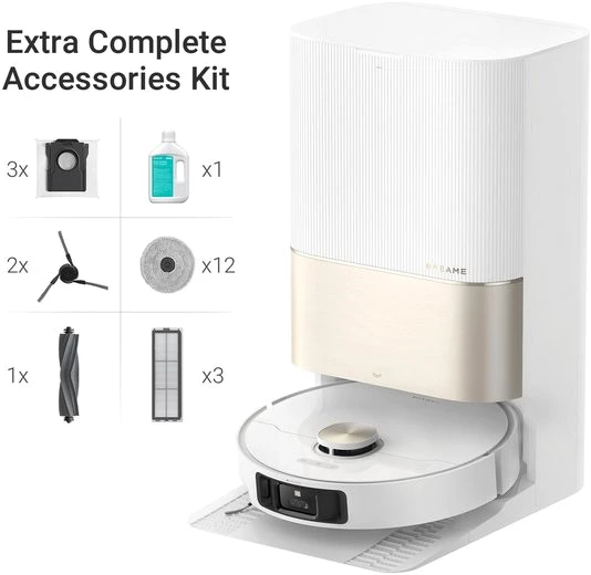 Dreame Saugroboter X40 Ultra Complete, 75 W, Mop Extend, ausfahrbare Seitenbürste