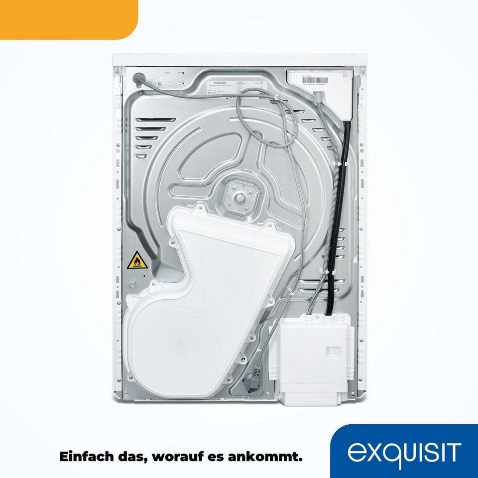 exquisit Wärmepumpentrockner TWP1001-030D weiss, für Haushalte mit großer Menge