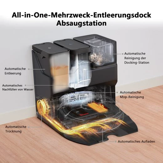 Roborock Saugroboter S7 Max Ultra Staubsauger Roboter, 60,00 W