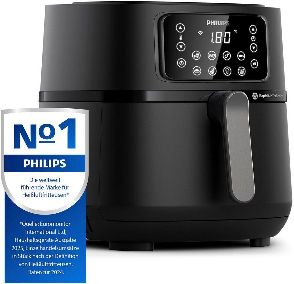 Philips Heißluftfritteuse Airfryer XXL HD9285/90, 7,2 l, 2000 W, mit 7 Voreinste