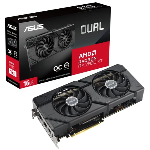 Asus DUAL-RX7800XT-O16G Grafikkarte (16 GB, GDDR6)
