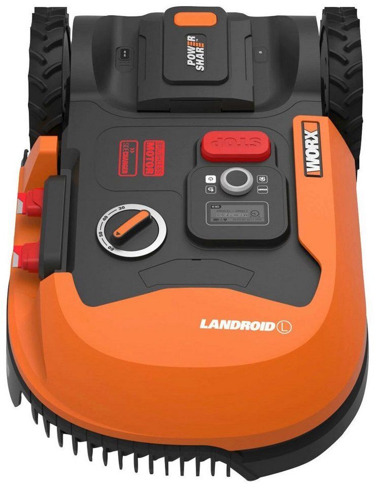 Worx Rasenmähroboter Landroid L1000, bis 1000 m² Rasenfläche, (Set), 1000m², 20V