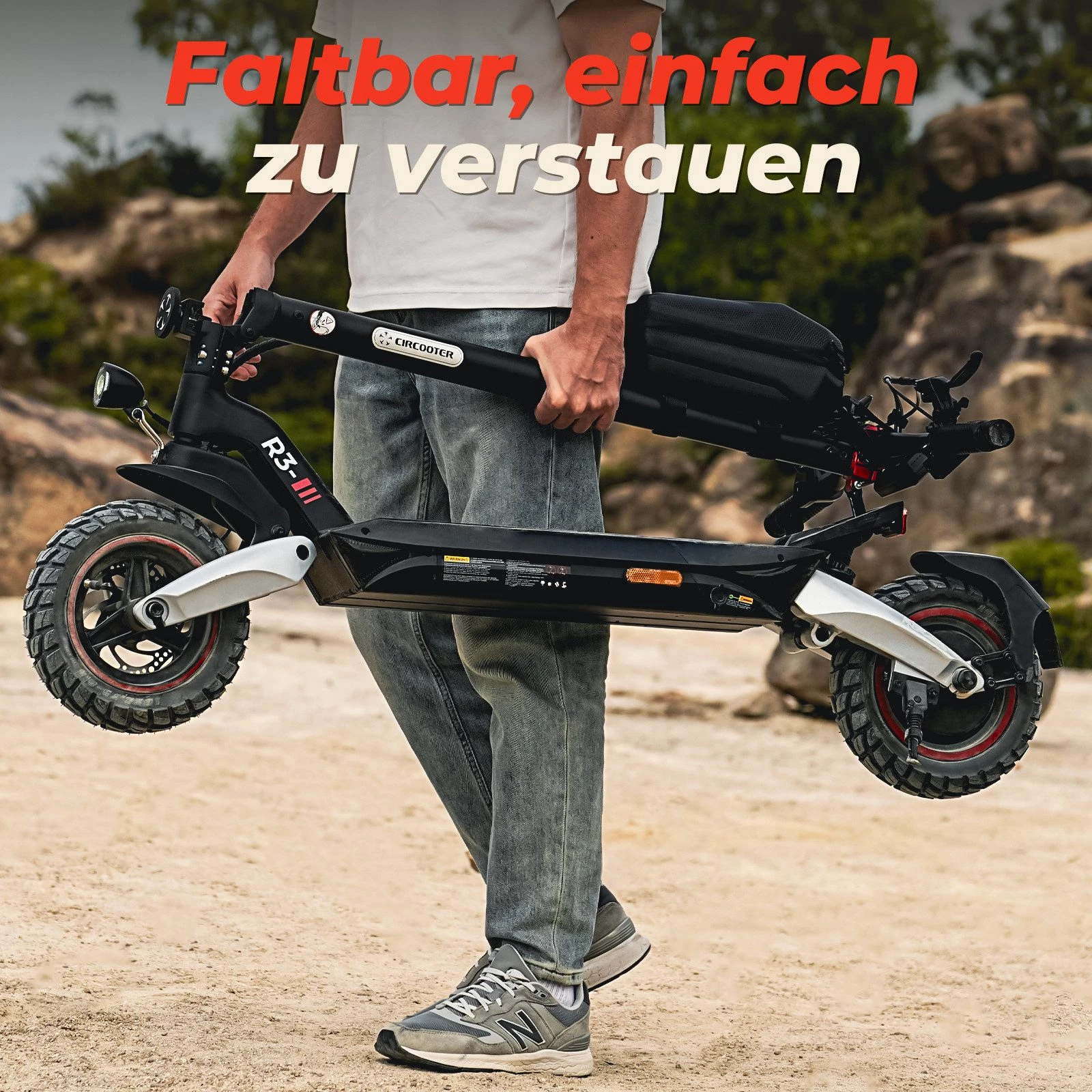 iscooter E-Scooter 10 Zoll Offroad Elektroroller mit Straßenzulassung 80-100km Reichweite, 500
