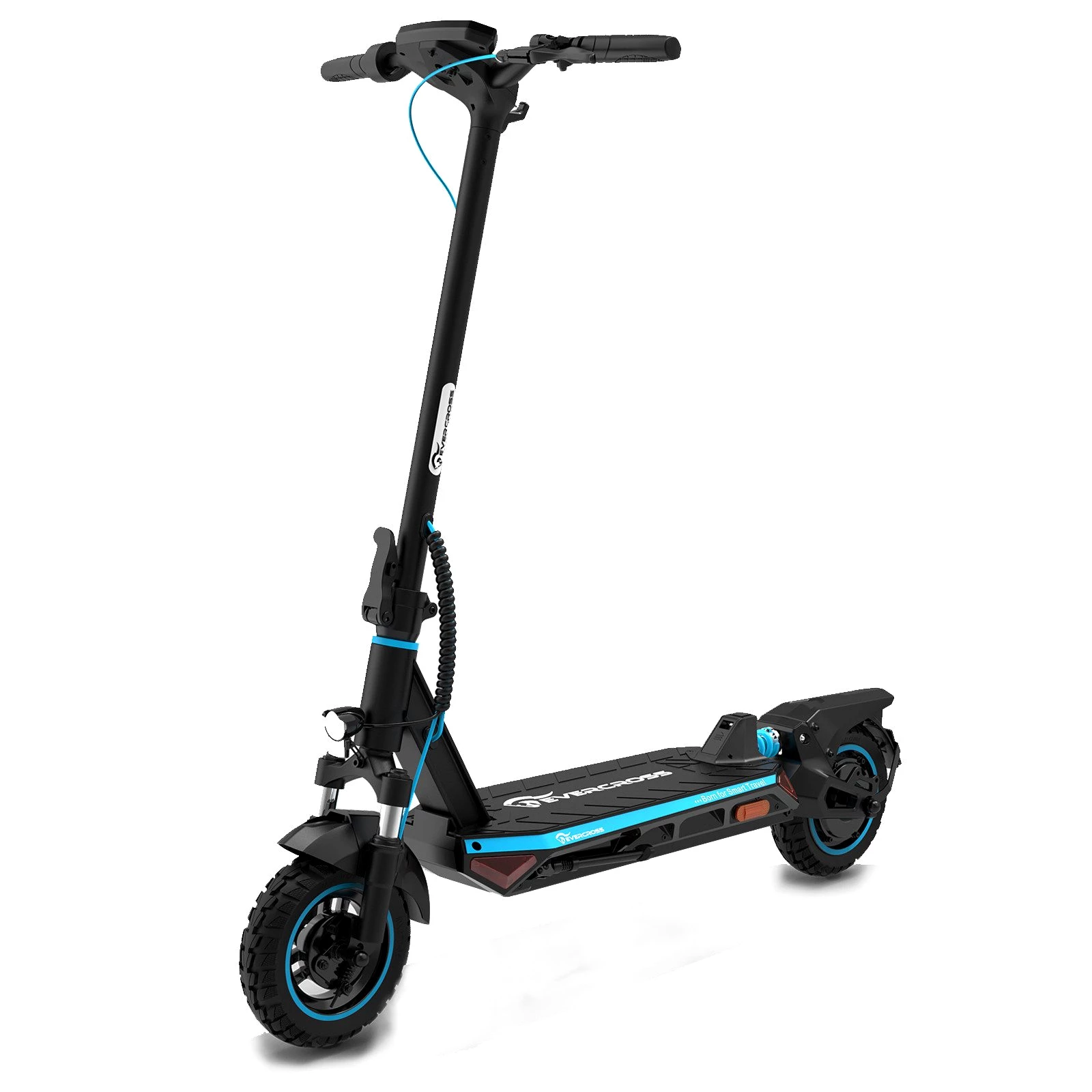 EVERCROSS TECH E-Scooter A1 mit Straßenzulassung , 10" Offroad-Runflat-Reifen, 55KM 20,00 km/h