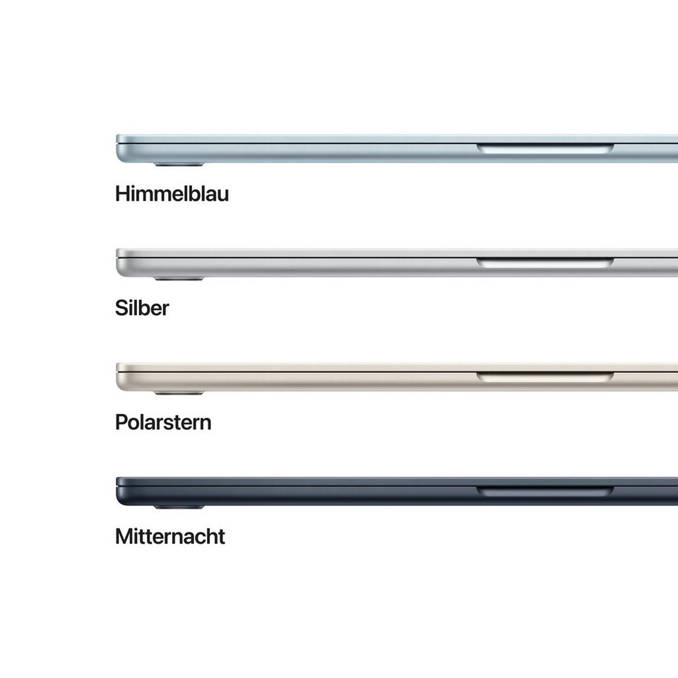 Apple 15-inch MacBook Air Notebook (38,91 cm/15,3 Zoll, Apple M5, 10-Core GPU, 5