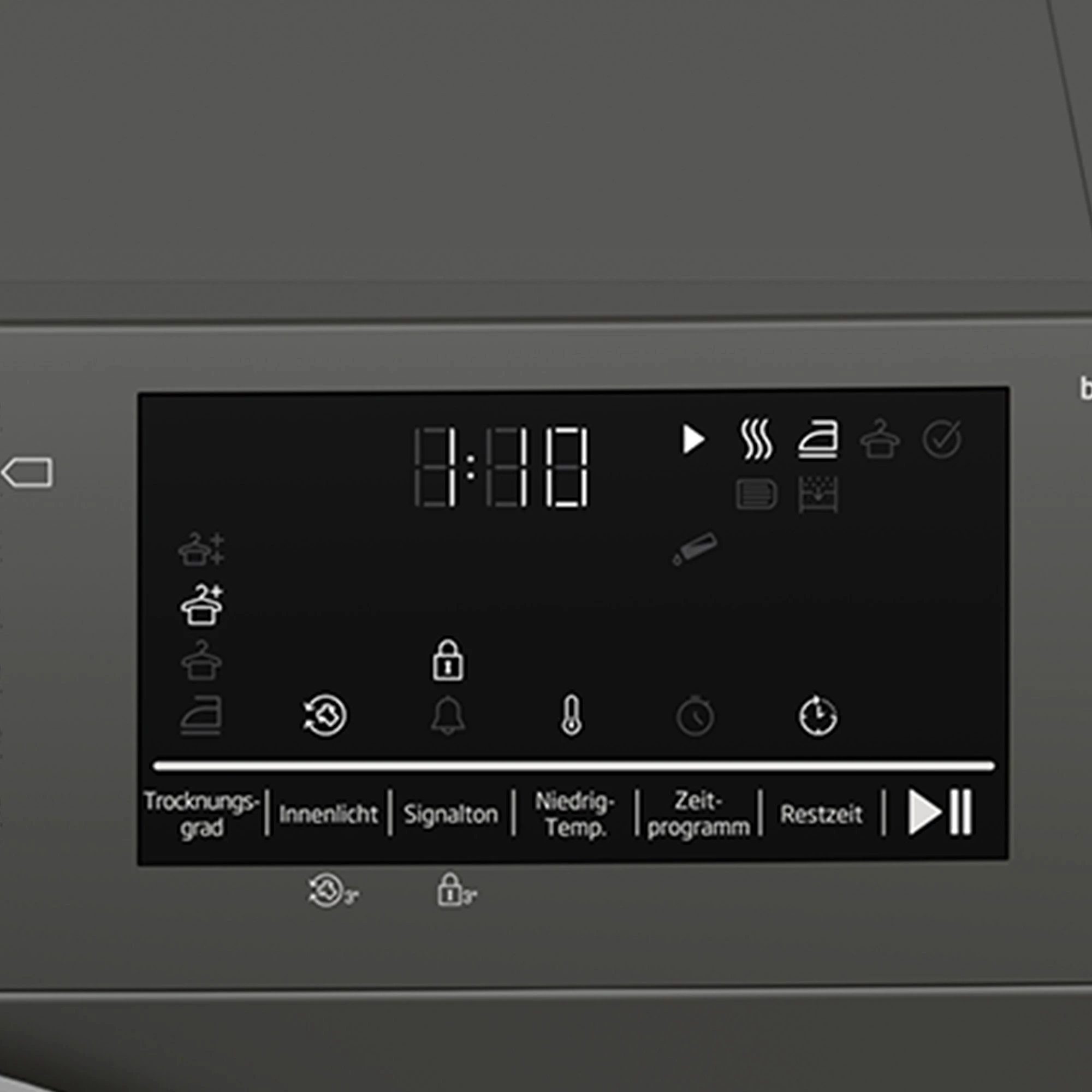 BEKO Wärmepumpentrockner Manhattan Gray B3T22491M, 8 kg, Reversierende Trommel, Silent-Programm