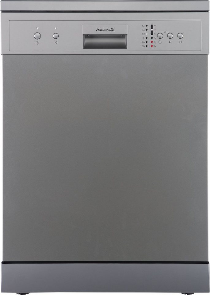 Hanseatic Standgeschirrspüler HG6085E127635S, 12 Maßgedecke, Standgerät, mit 12