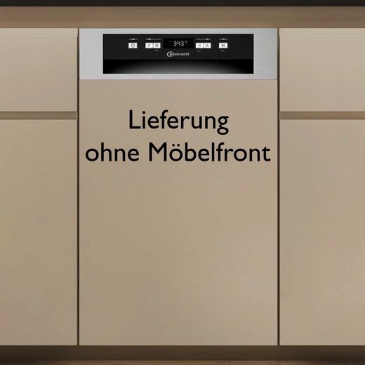 BAUKNECHT teilintegrierbarer Geschirrspüler BK4PC11BS7A0, 11 Maßgedecke, ActiveDry