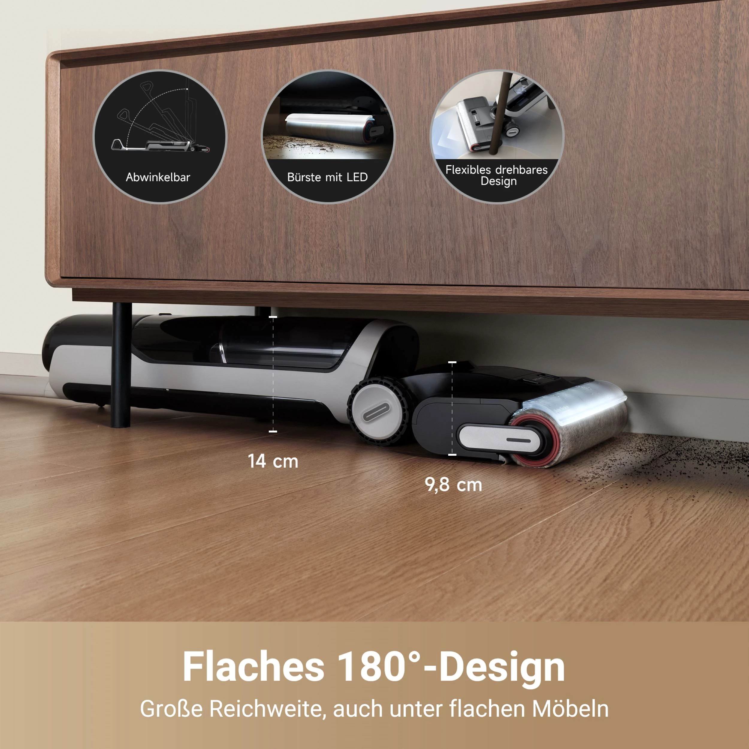 Dreame Nass-Trocken-Sauger Dreame H14 Pro mit 18.000 Pa Saugkraft, 400 W