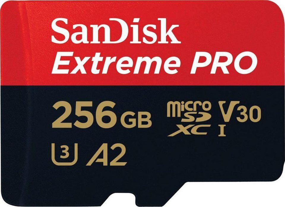 Sandisk Extreme PRO microSDXC™-UHS-I-KARTE Speicherkarte (256 GB, Video Speed Cl