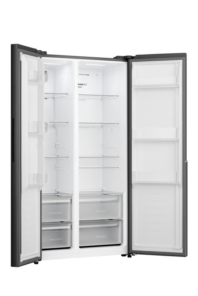 GORENJE Side-by-Side NRS917E41BX, 178,6 cm hoch, 91,1 cm breit, MultiAirFlow-Sys