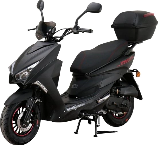 Alpha Motors Motorroller Speedstar FI, 50 ccm, 45 km/h, Euro 5, (mit Topcase), mit Lenkerschloss