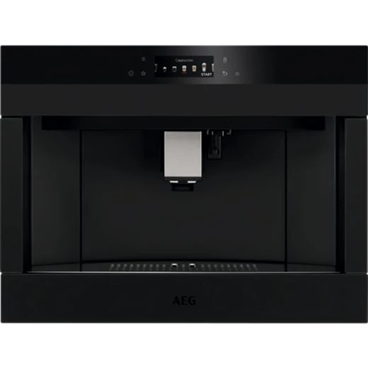 AEG Einbau-Kaffeevollautomat, Matt Black, Latte-Macchiato und Cappuccino-Funktionen