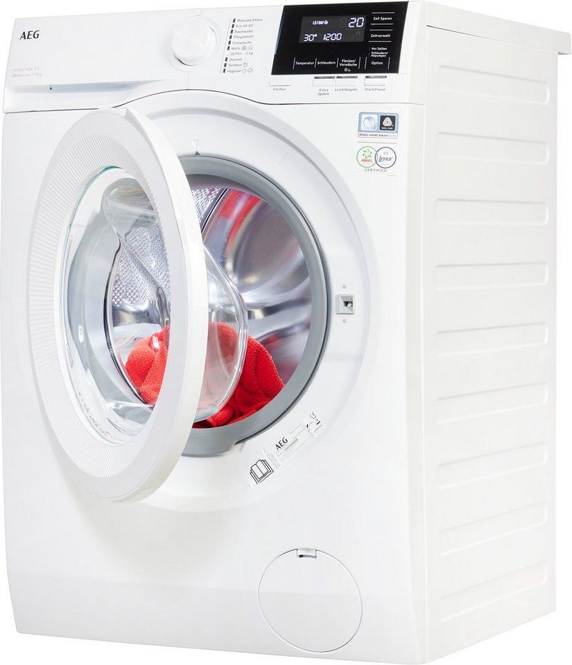 AEG Waschmaschine 6000 LR6F60400, 10 kg, 1400 U/min, Hygiene-Programm mit Dampf:
