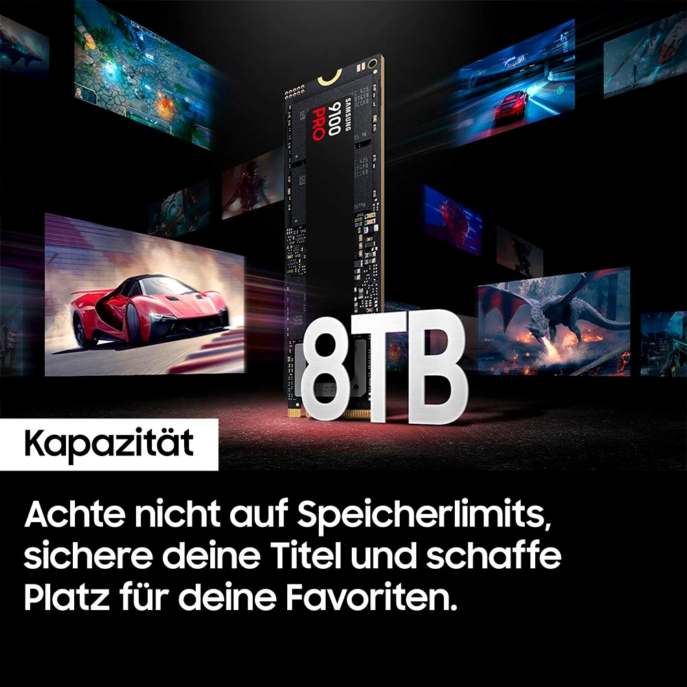 Samsung 9100 PRO 4TB interne Gaming-SSD  2,5&quot; 14800 MB/S Lesegeschwindigkeit