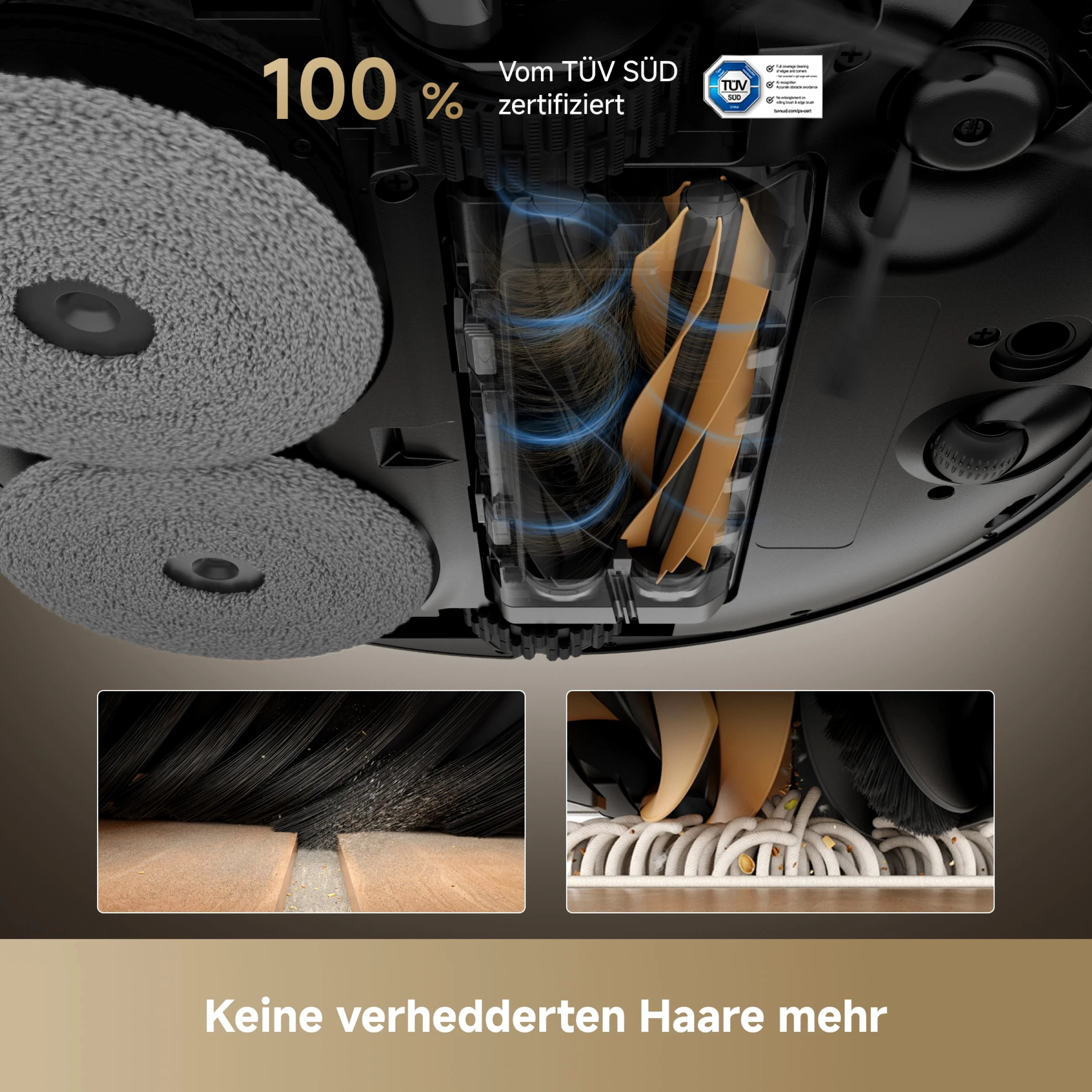 Dreame Saugroboter Dreame X50 Master mit Wischfunktion, 20.000 Pa Saugkraft, Hindernisüberwindung