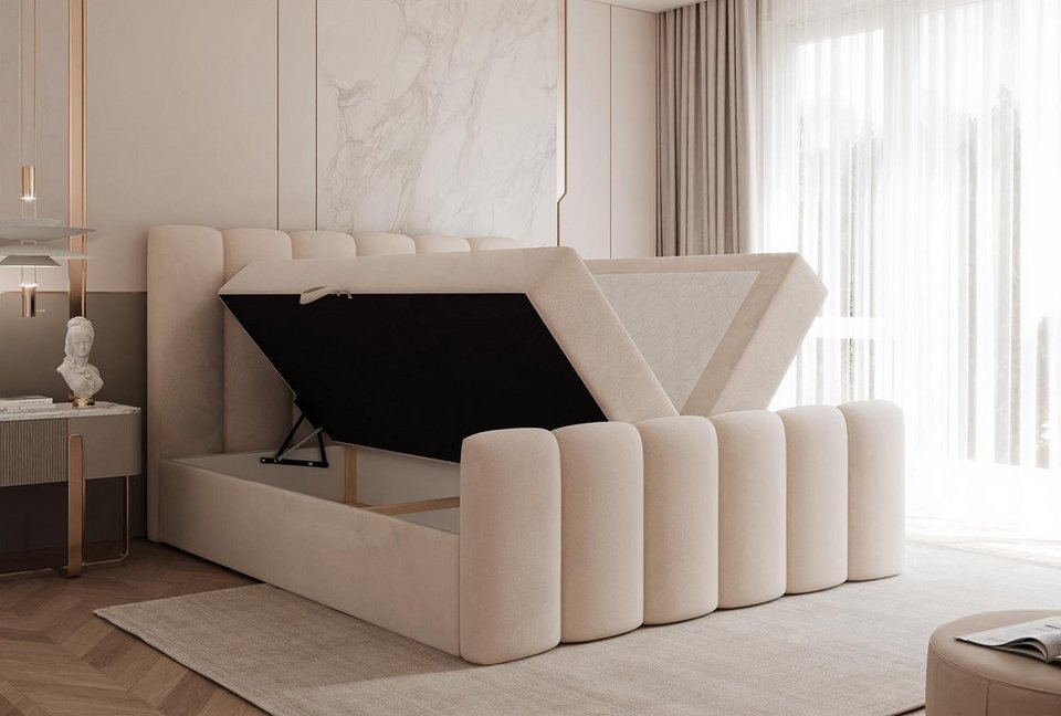 Compleo Boxbett BUBBLE, Wolkenbett, Bequem, Bonell, Topper, Doppelbett gepolster