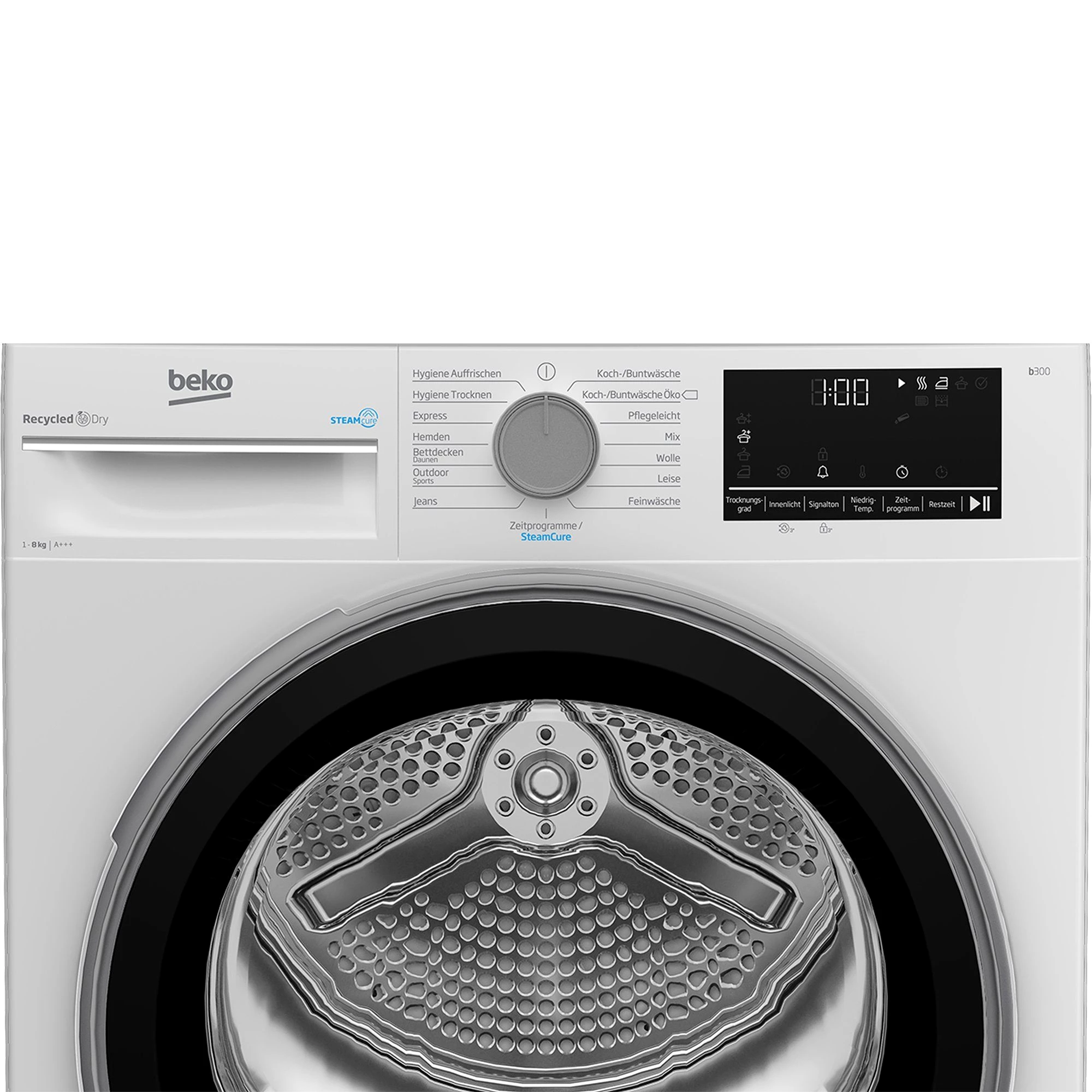 BEKO Wärmepumpentrockner B3T22491, 8 kg, Pro Smart Inverter Motor, Dampffunktion