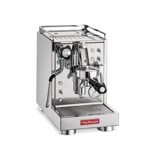 La Pavoni Siebträgermaschine New Mini Cellini, Kippschalter für Heißwasser- und Dampfentnahme