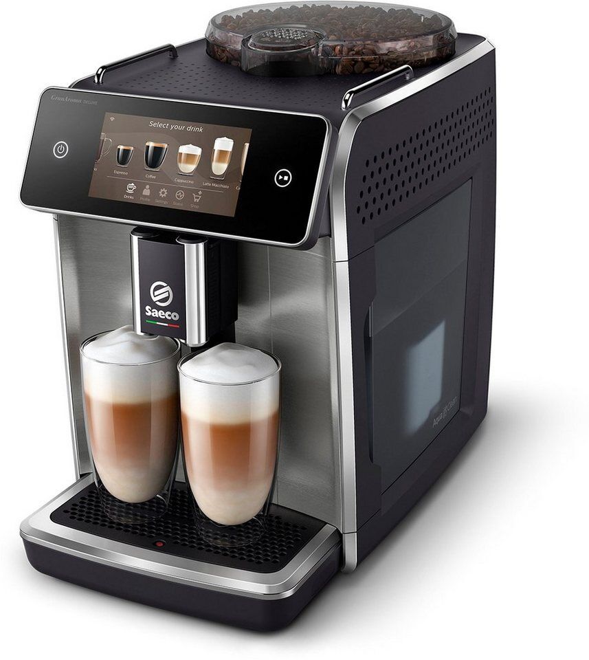 Saeco Kaffeevollautomat Saeco GranAroma Deluxe SM6685/00, Pflegeset CA6707/10 im