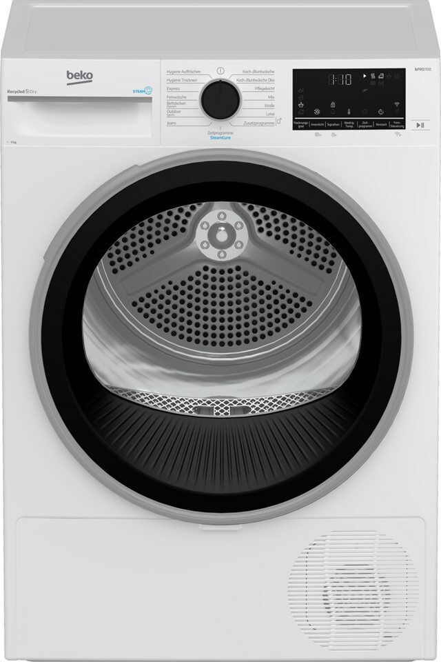BEKO Wärmepumpentrockner B7T89209, Die AquaWave® Trommel bewegt die Wäsche sanft