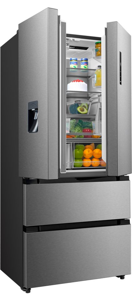 Hanseatic French Door HFD18983CWDI, 190 cm hoch, 83 cm breit, Wasserspender mit