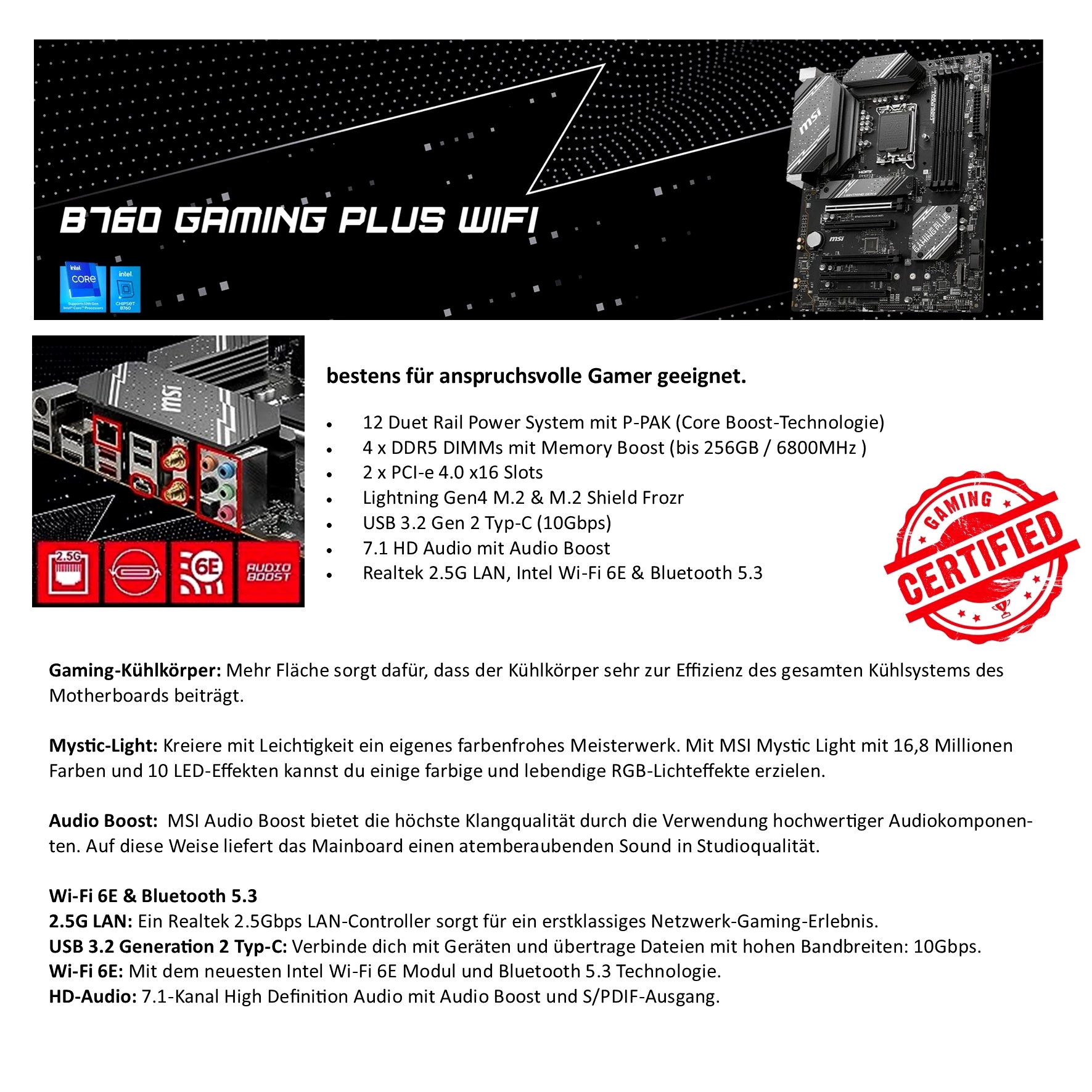 Meinpc Intel Core i9 - 24 Kerne - 6.0 GHz - RTX 5080 16GB Gaming-PC