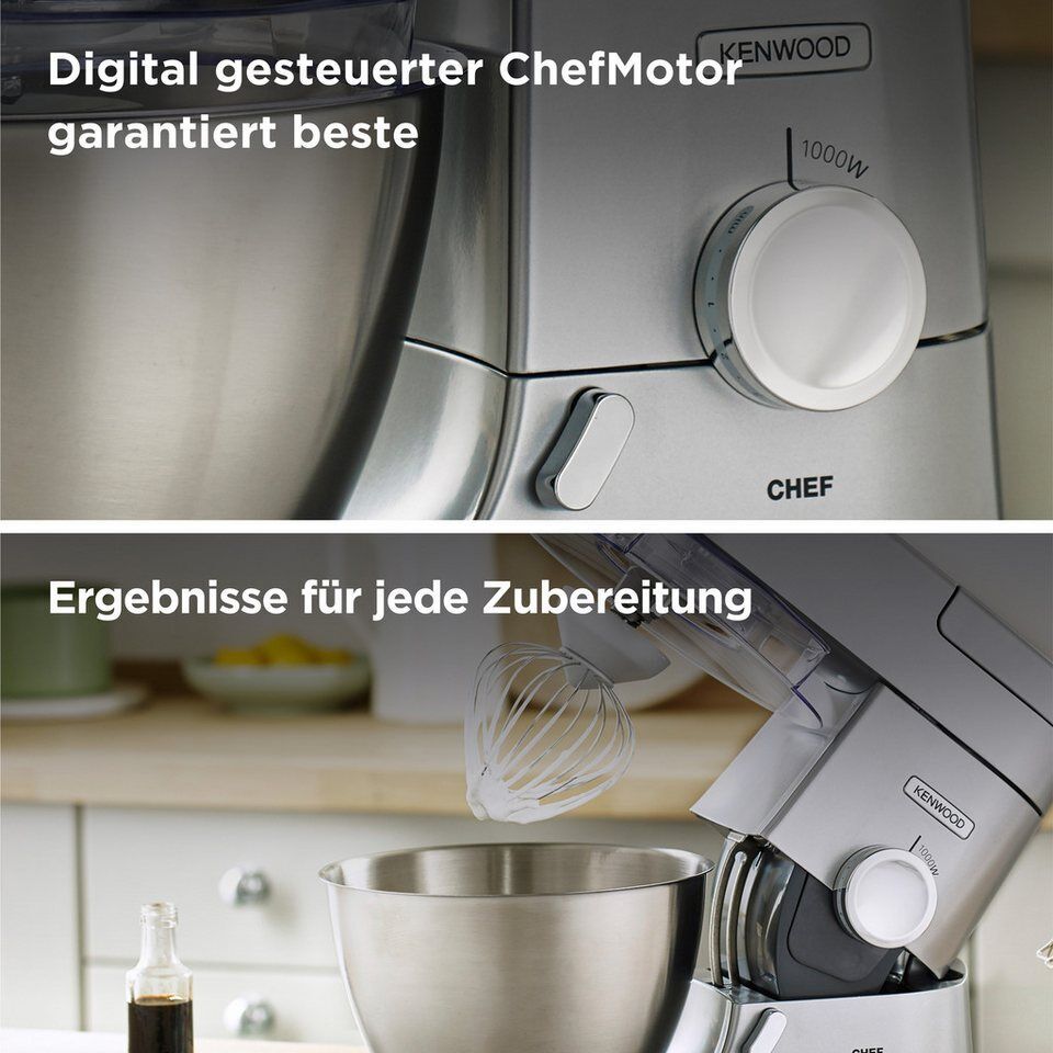KENWOOD Küchenmaschine Chef KVC3110S, 1000 W, 4,6 l Schüssel