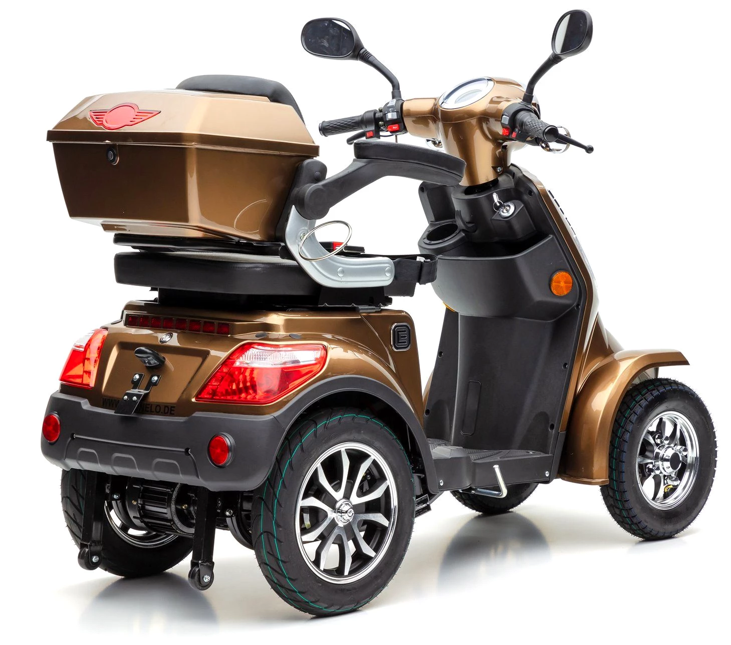 ECONELO Elektromobil Seniorenmobil J4000, 1000 W, 25 km/h, (mit Topcase)