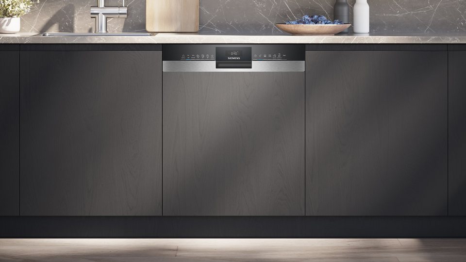 SIEMENS teilintegrierbarer Geschirrspüler iQ300 SN53ES28AE, 13 Maßgedecke, Made