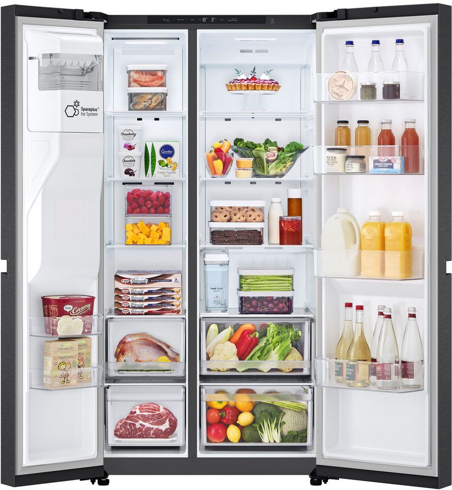 LG Side-by-Side GSLC41EPPE, 179 cm hoch, 91,3 cm breit, Total No Frost, LINEARCo