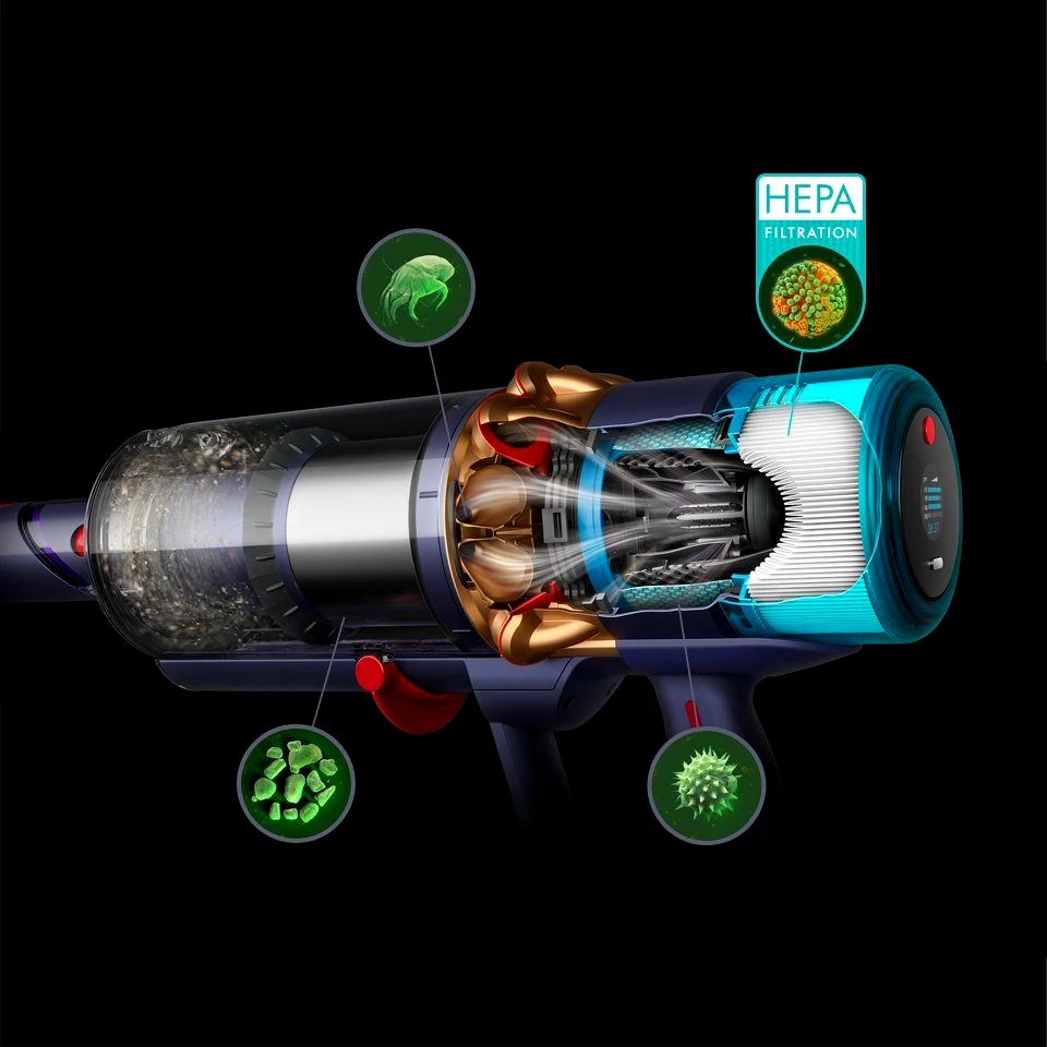 DYSON Akku-Hand-und Stielstaubsauger Dyson Gen5detect™ Absolute, 752 W