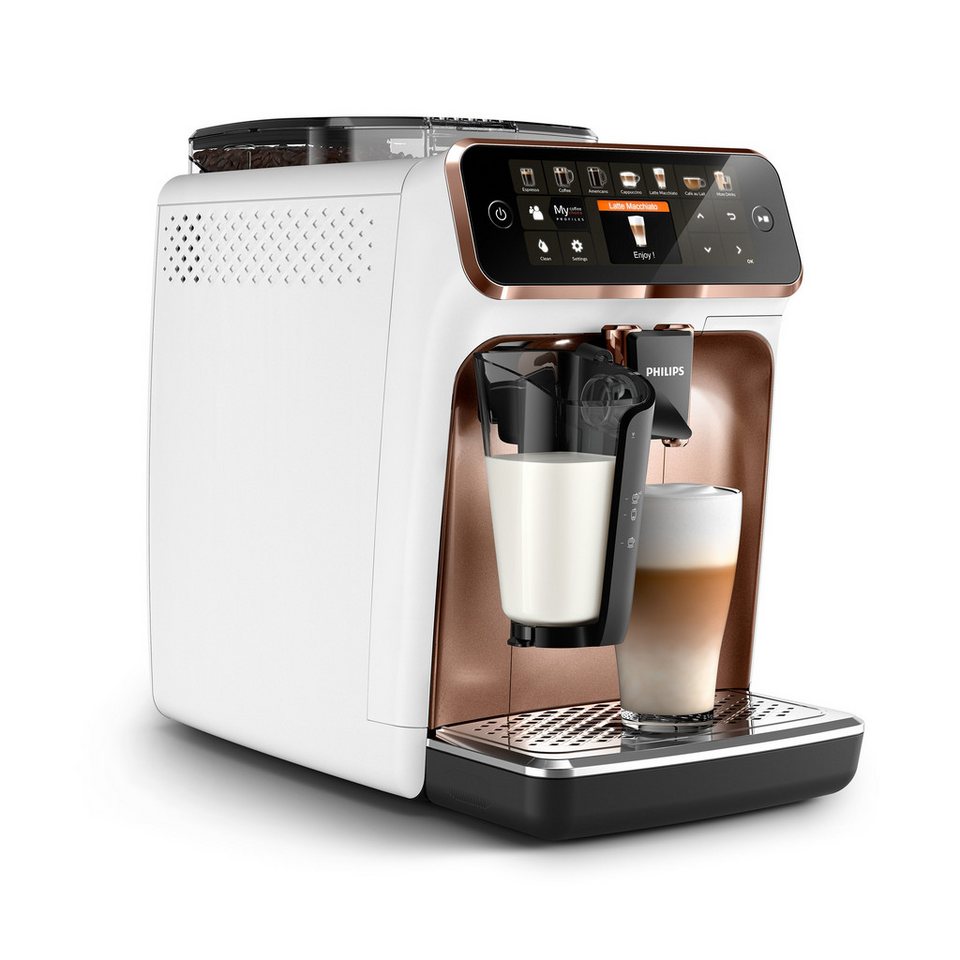 Philips Kaffeevollautomat 5400 Series EP5443/70 LatteGo, 12 Kaffeespezialitäten