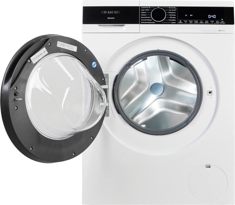 SIEMENS Waschmaschine iQ500 WG56G2Z41, 10 kg, 1600 U/min, Knitter-Programm smart