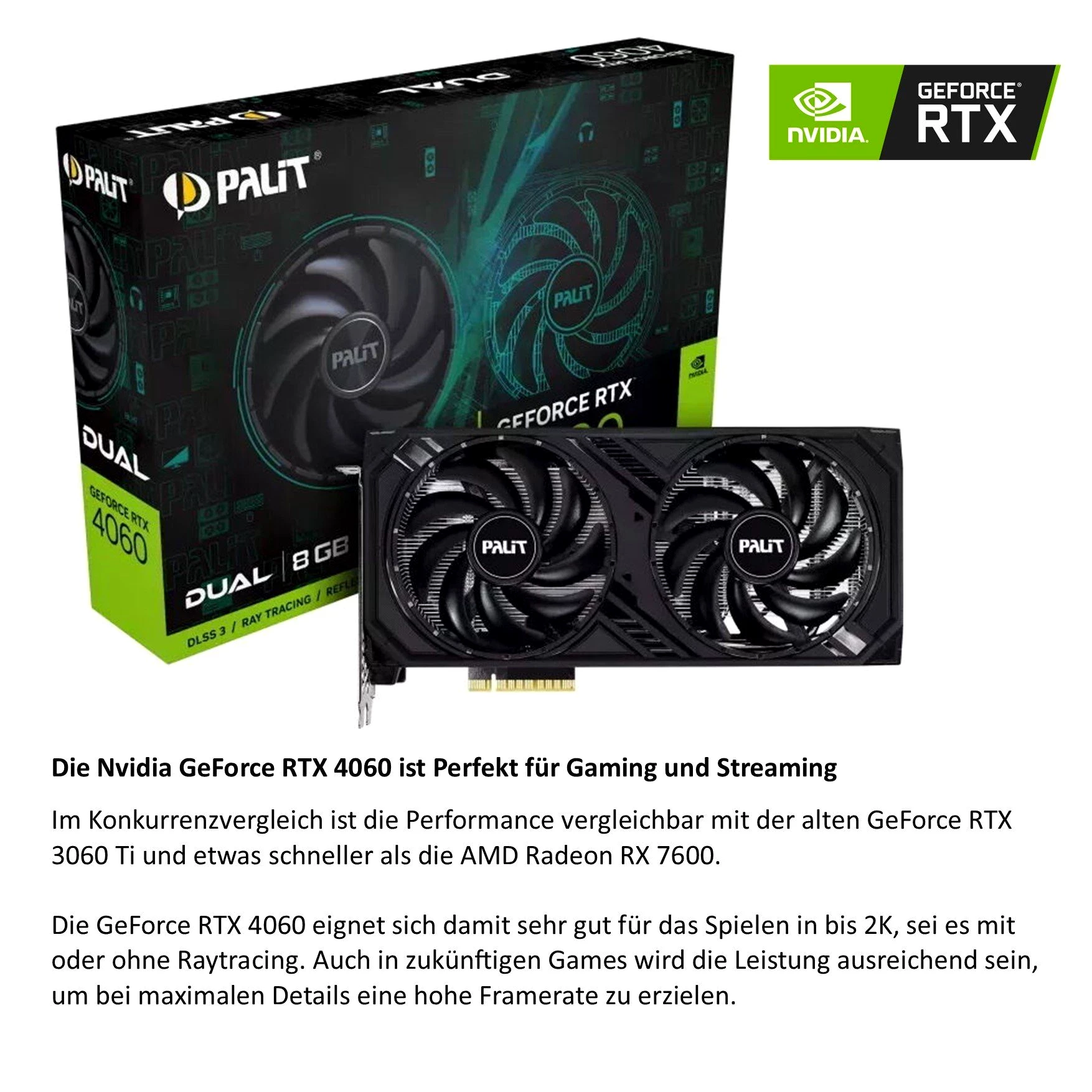 MEINPC AMD Ryzen 7 mit GeForce RTX 4060 8GB Gaming-PC Gamer, Gaming, RGB ... mehr
