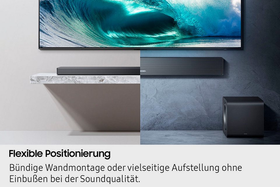 Samsung HW-QS710GF Q-Soundbar Soundbar 3.1.2 (Bluetooth, WLAN, 3.1.2-Kanal Sound
