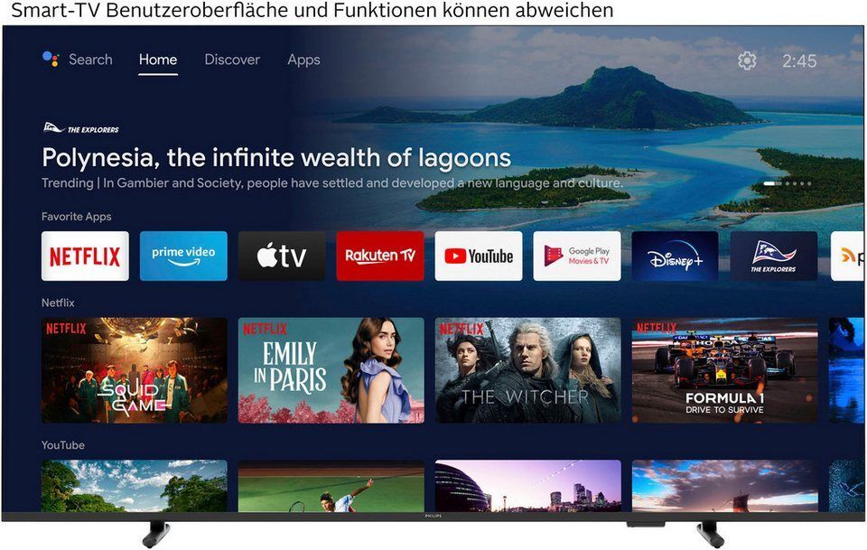 Philips 50PUS7800/12 QLED-Fernseher (126 cm/50 Zoll, 4K Ultra HD, Smart-TV)