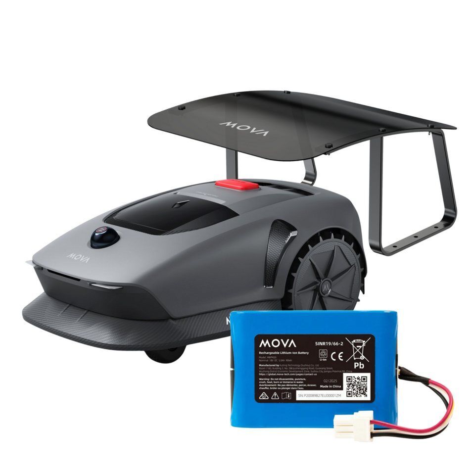 Mova Rasenmähroboter »MOVA 600 Kit« inkl. 5.Ah Zusatz-Akku & Ersatzklingen, bis