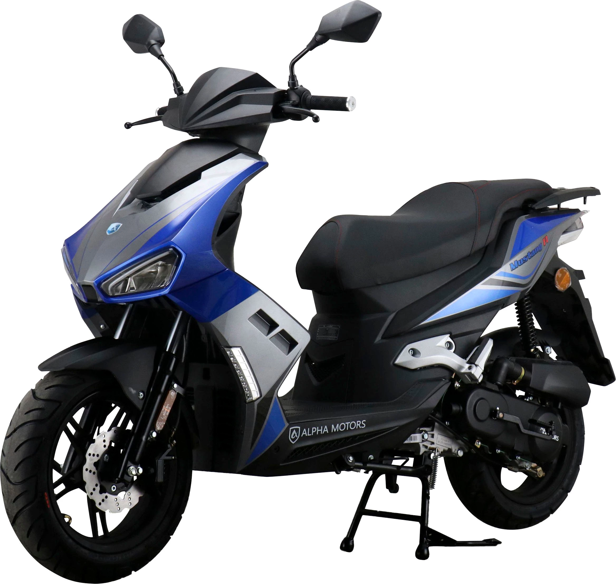 ALPHA MOTORS Motorroller Mustang FI 50 ccm, 25 km/h, Euro 5, mit USB-Anschluss und Lenkerschloss