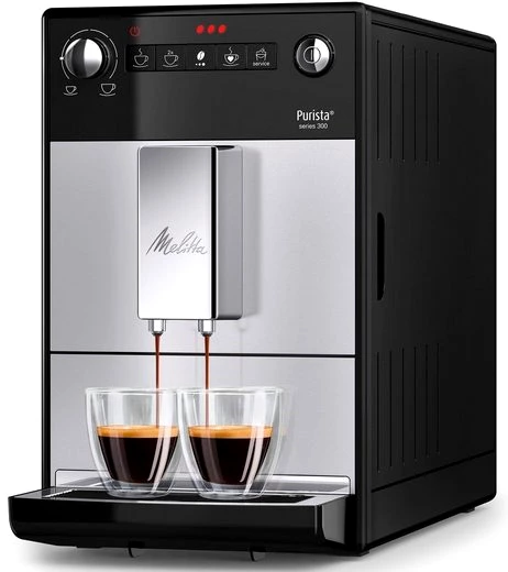 Melitta Kaffeevollautomat Purista® F230-101, silber/schwarz, Lieblingskaffee-Funktion