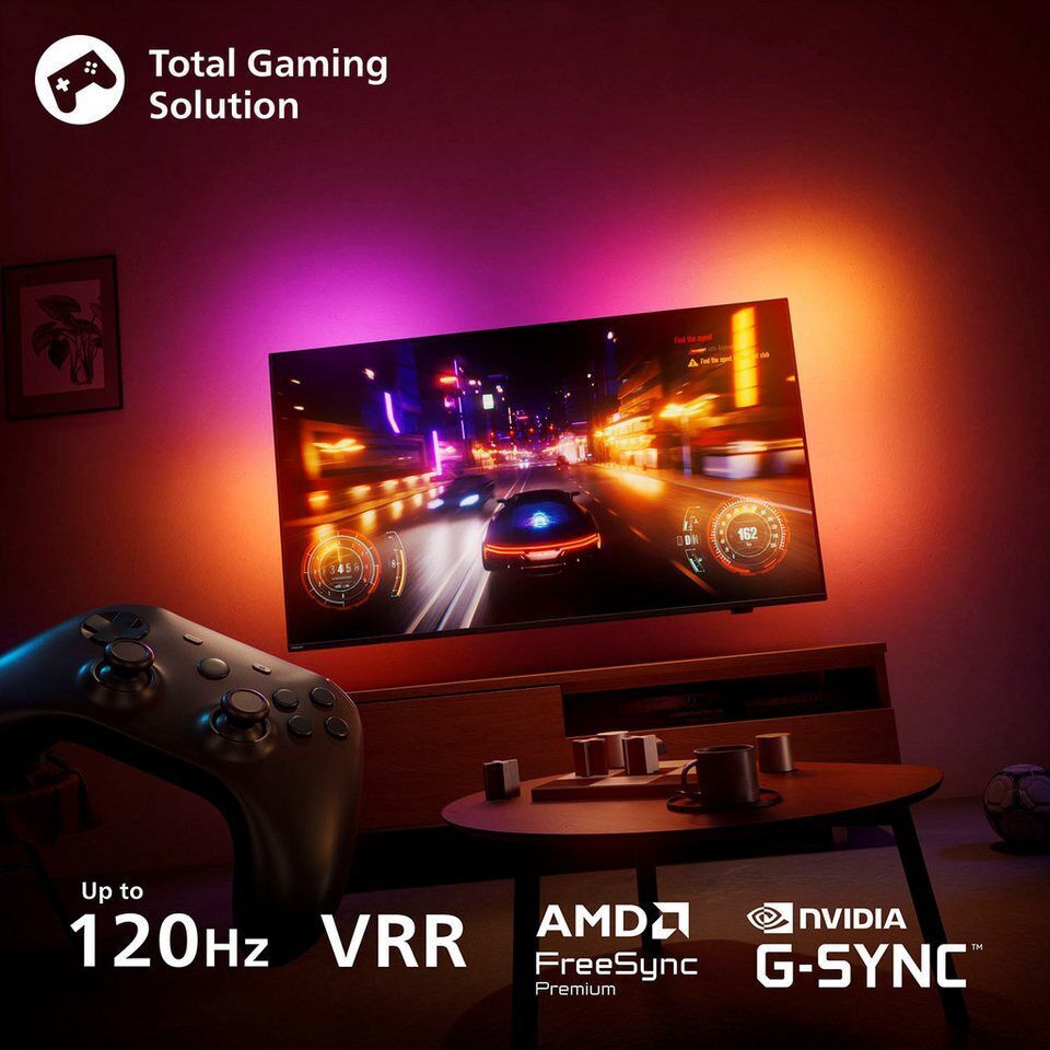 Philips 55OLED760/12 OLED-Fernseher (139 cm/55 Zoll, 4K Ultra HD, Smart-TV)