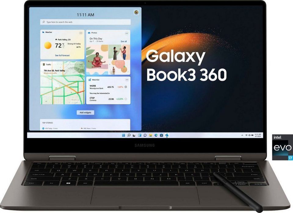 Samsung Galaxy Book3 360 Convertible Notebook (33,78 cm/13,3 Zoll, Intel Core i7
