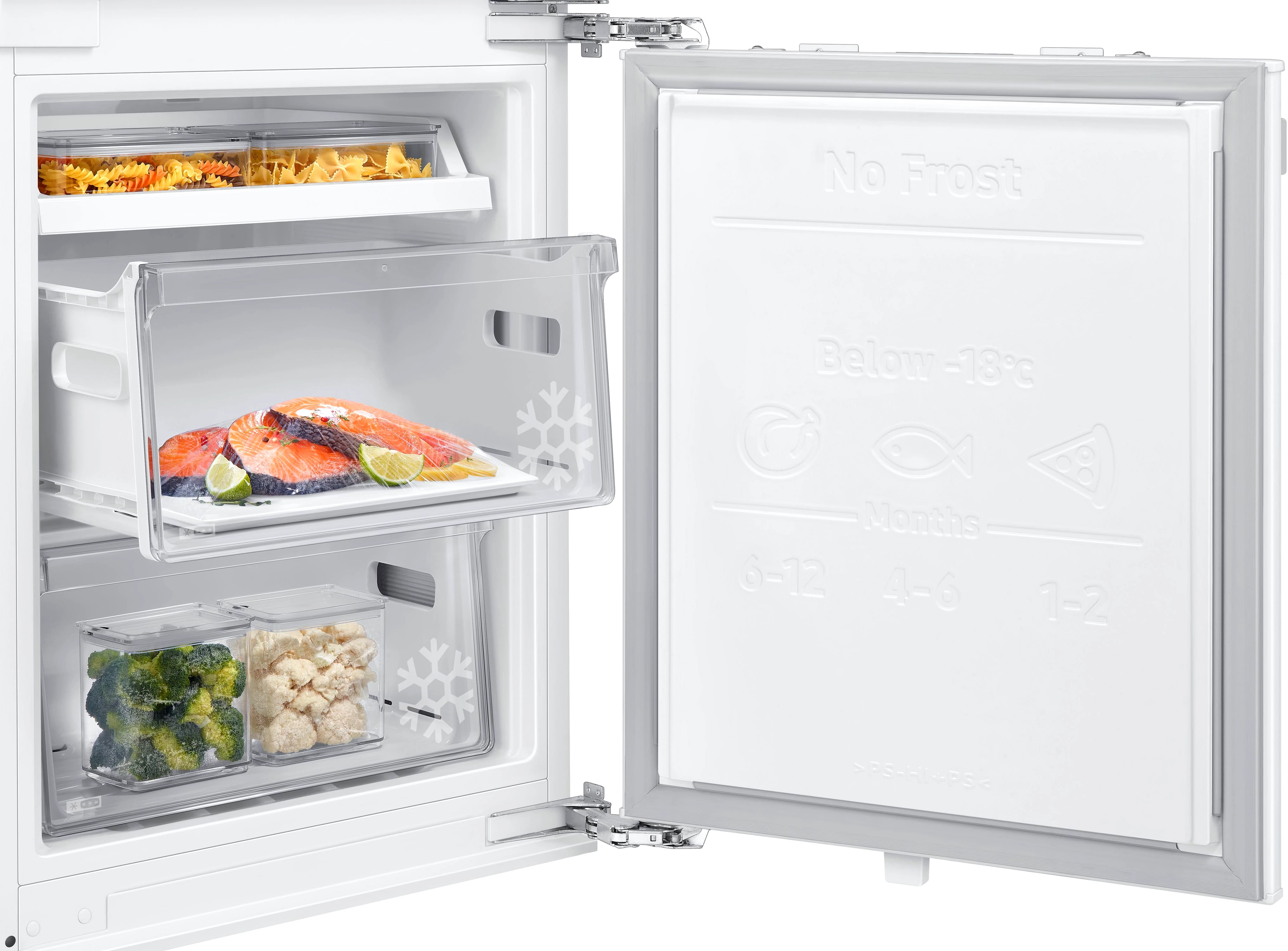 Samsung Einbaukühlgefrierkombination BRB8OF BRB80F26ACFO, 177,5 cm hoch, 54 cm breit