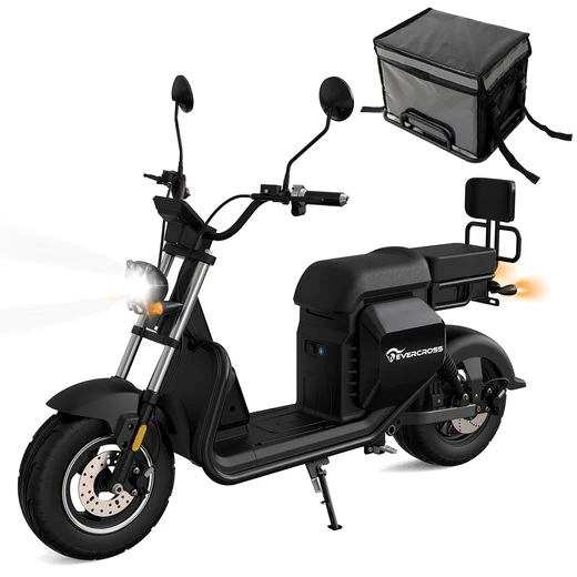 EVERCROSS TECH E-Motorroller 702, 60V-30Ah Lithium, Schwarz, 2000 Watt, 85KM, 45 km/h, 2000,00 W